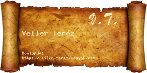 Veiler Teréz névjegykártya